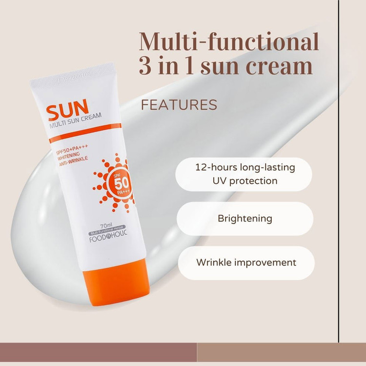 کرم ضد آفتاب چندکاره مولتی سان کریم فوداهولیک با SPF50+و PA+++