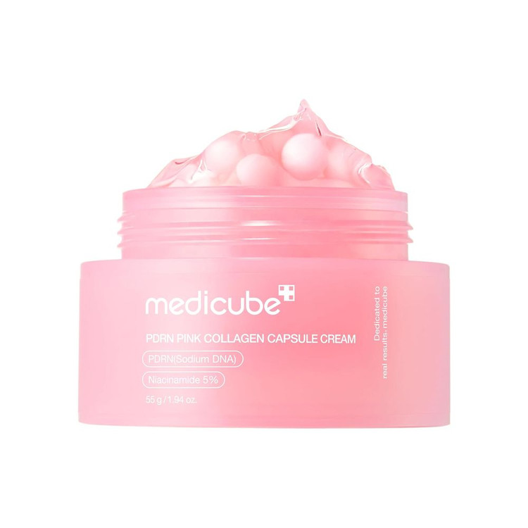 خرید کرم کپسولی کلاژن PDRN Pink مدیکیوب اصل | لوکس بیوتی | Medicube PDRN Pink Collagen Capsule Cream