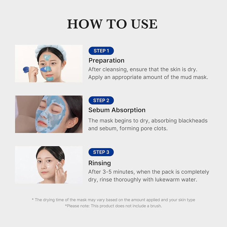 ماسک پاکسازی منافذ مدیکیوب اصل کره | لوکس بیوتی | Zero Pore , Blackhead Mud Mask