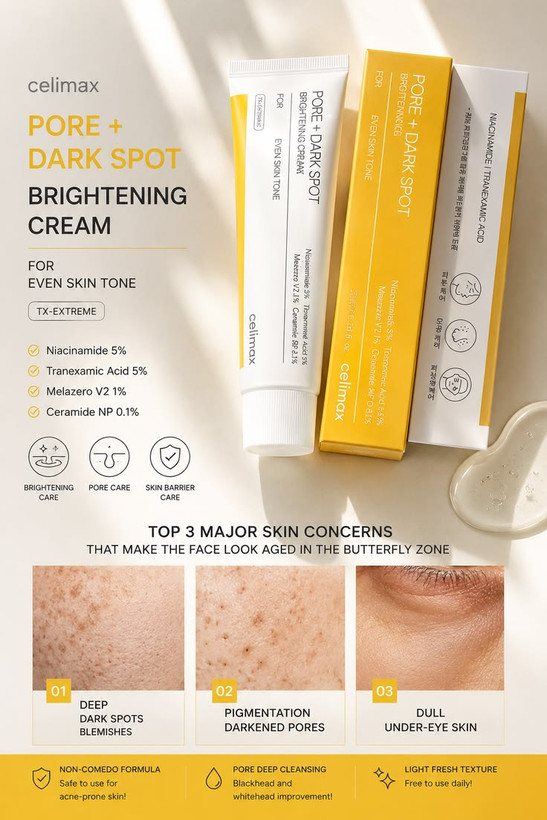 خرید کرم روشن کننده سلیمکس 35ml | Celimax Pore+Dark Spot ضد لک