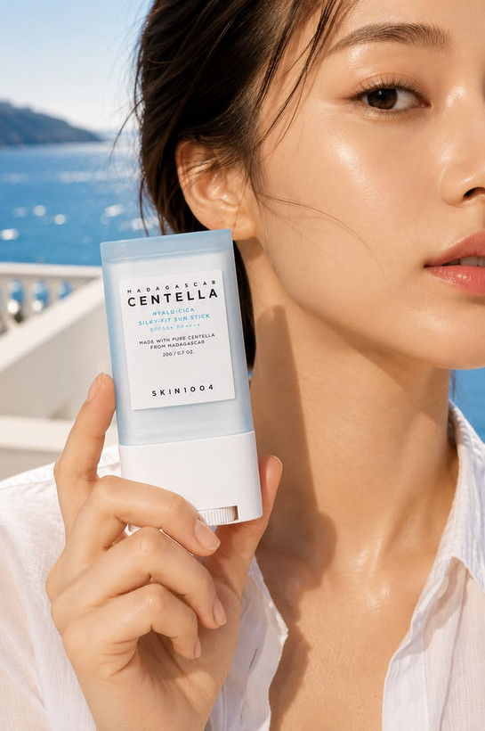 ضدآفتاب استیکی سنتلا SKIN1004 Hyalu-Cica Silky-Fit SPF50+ برای پوست چرب