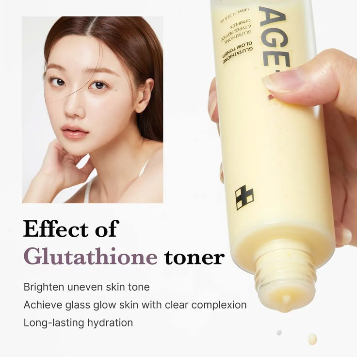 معرفی و خرید تونر گلوتاتیون مدیکیوب AGE-R Glutathione Glow Milk Toner