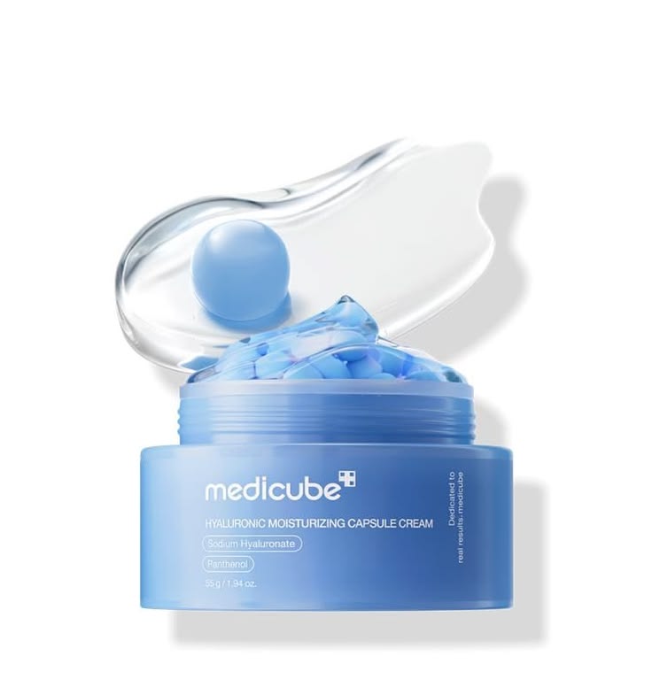 کرم کپسولی هیالورونیک اسید مدیکیوب کرم هیالورونیک اسید مدیکیوب Medicube Hyaluronic Acid Capsule Cream کرم کپسولی مدیکیوب کرم آبرسان مدیکیوب کرم آبرسان هیالورونیک اسید خرید کرم هیالورونیک اسید مدیکیوب