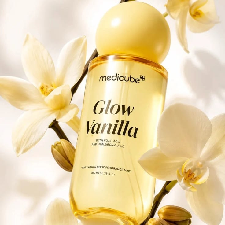 خرید میست بدن و مو وانیل و پسته مدیکیوب Glow Vanilla؛ رایحه گرم، شیرین و کرمی | لوکس بیوتی