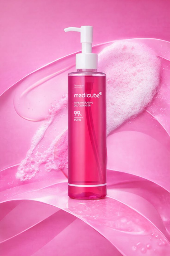 خرید ژل شستشوی PDRN مدیکیوب | لوکس بیوتی | Medicube PDRN Pink Gel Cleanser 200ml