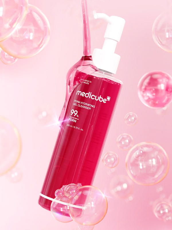 خرید ژل شستشوی PDRN مدیکیوب | لوکس بیوتی | Medicube PDRN Pink Gel Cleanser 200ml