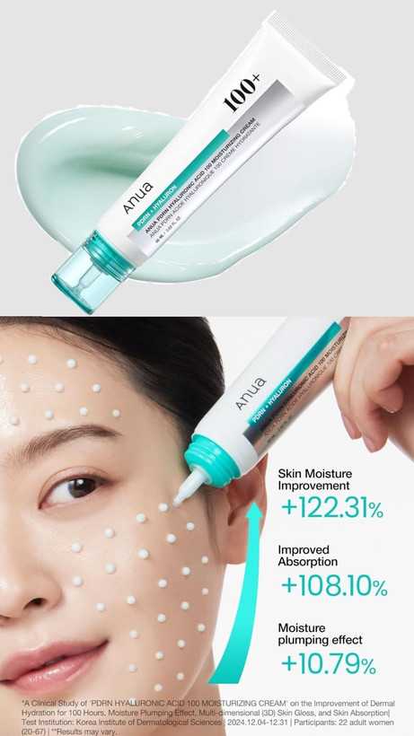 کرم PDRN هیالورونیک اسید 100 آنوا 60ml| ANUA PDRN Hyaluronic Acid 100 Moisturizing Cream